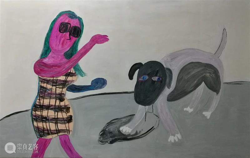 FFA专栏:艺术家张刍狗的那些画“遛狗系列”凸显野生的力量 崇真艺客