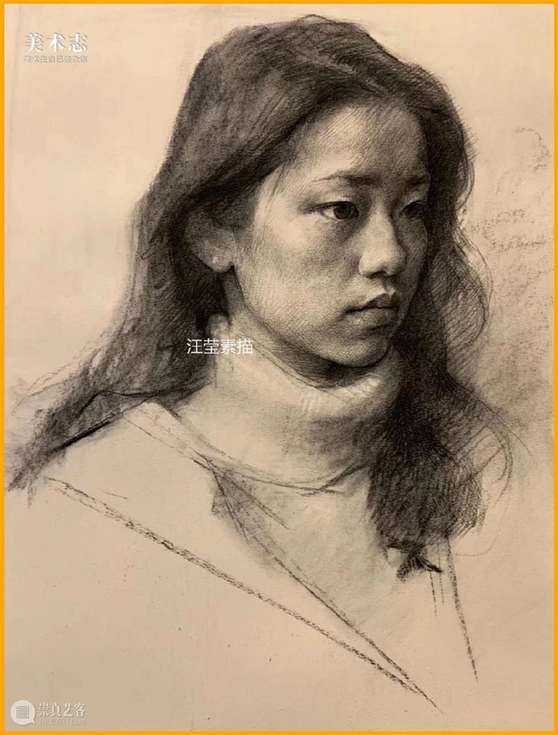 【素描头像】的构图看上去简单，其实里面也有很多知识点可讲哦 ~ 素描 头像 里面 知识点 位置 问题 后期 小志 团队 细节 崇真艺客
