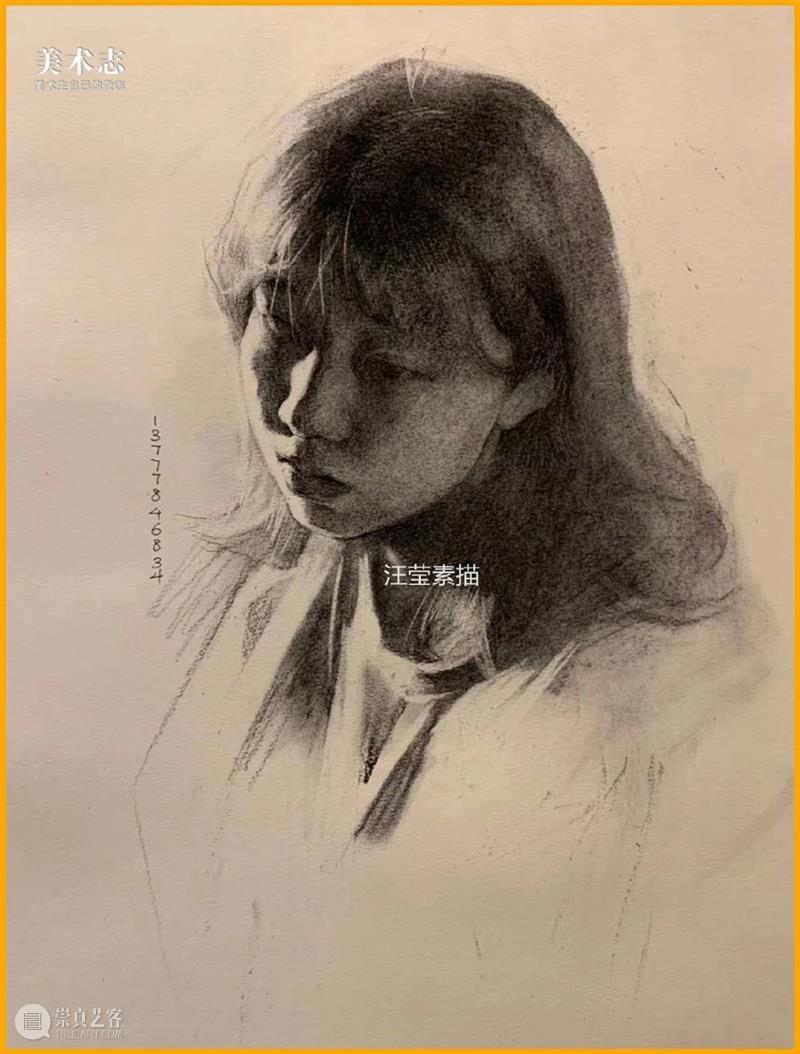 【素描头像】的构图看上去简单，其实里面也有很多知识点可讲哦 ~ 素描 头像 里面 知识点 位置 问题 后期 小志 团队 细节 崇真艺客