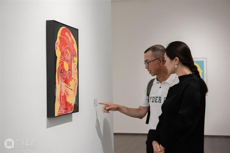 现场| 方力钧与郭伟的版画肖像 崇真艺客