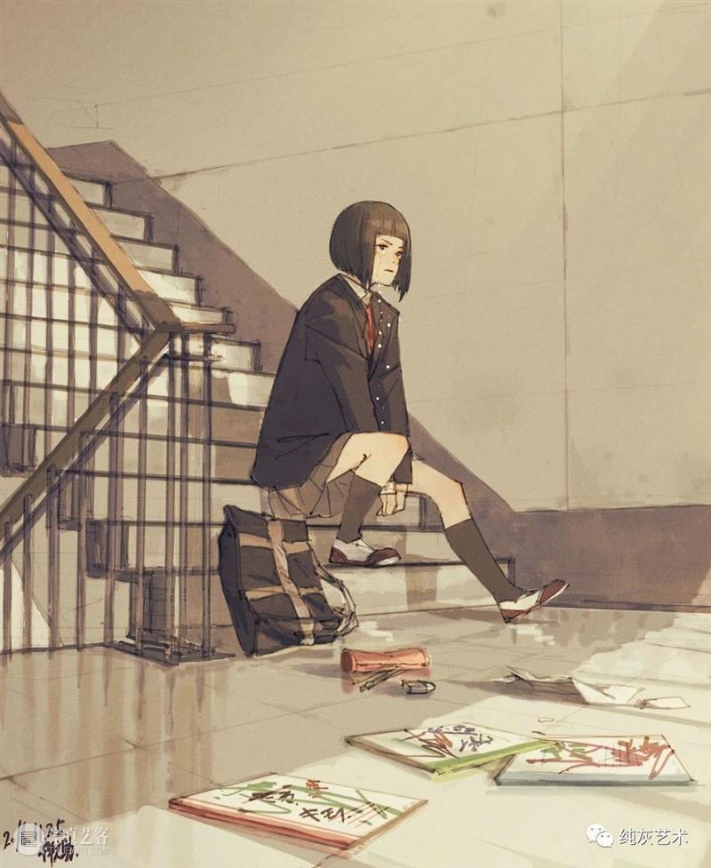 有复古氛围的人物场景插画 人物 插画 场景 氛围 日本 漫画 设计师 插画师 氛围感 艺术 崇真艺客