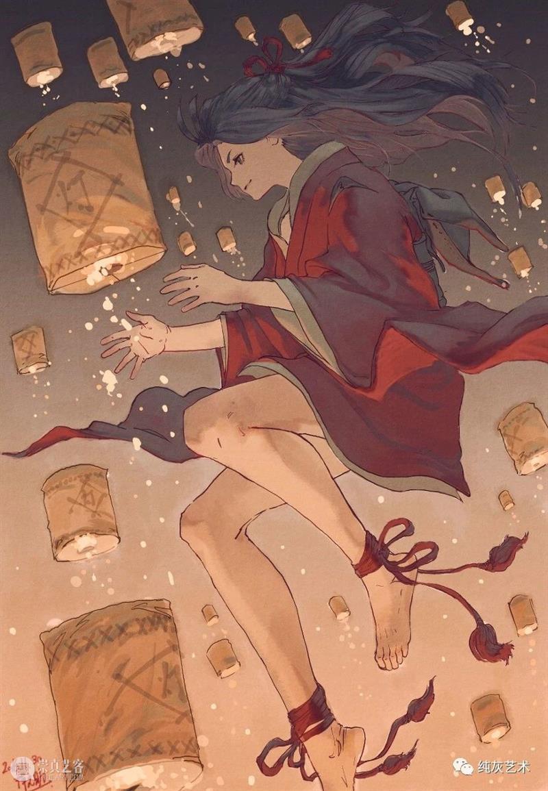 有复古氛围的人物场景插画 人物 插画 场景 氛围 日本 漫画 设计师 插画师 氛围感 艺术 崇真艺客