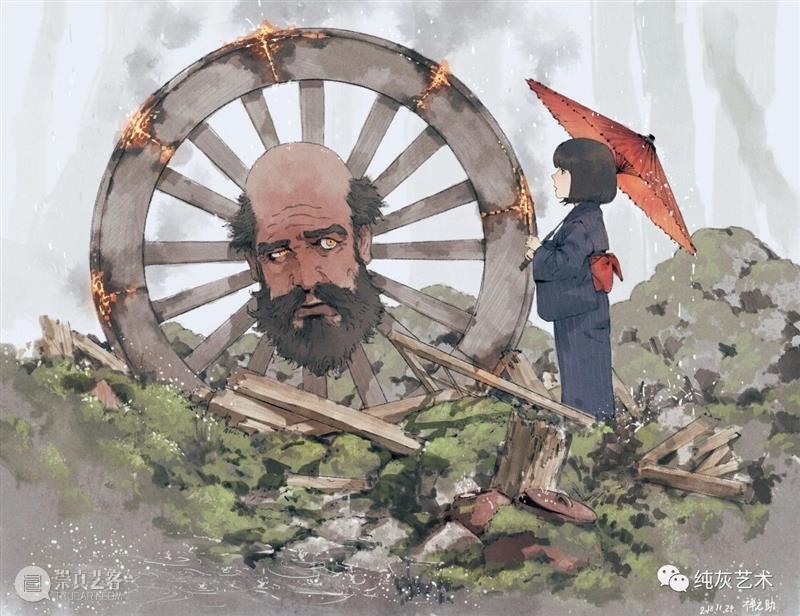 有复古氛围的人物场景插画 人物 插画 场景 氛围 日本 漫画 设计师 插画师 氛围感 艺术 崇真艺客