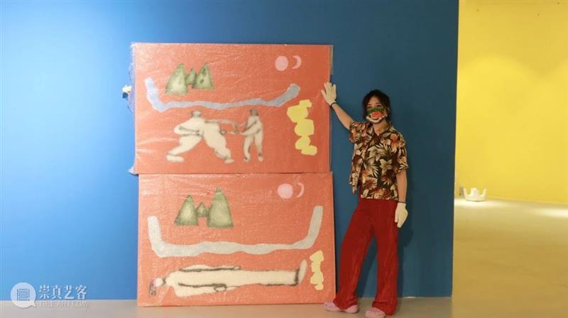 布展花絮丨欢迎来到王若晗的妙想世界 王若晗 世界 布展 花絮 行动派 布展花絮 现场 美术馆 黑白 荧光 崇真艺客