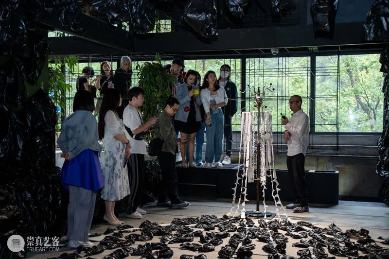 翡翠之声充塞耳、满眼尽为翡翠绿—— 何云昌大型装置再现故乡的森林 视频资讯 Wind H 何云昌 翡翠 装置 故乡 满眼 森林 重影 个展 现场 媒体 崇真艺客
