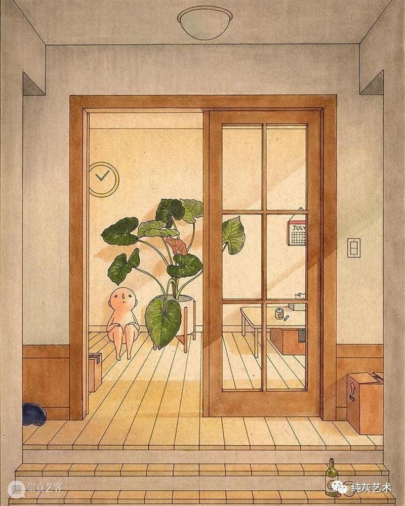 一个人也挺好 一个人 工业设计师 插画师 Felicia Chiao 系列 插画 孤独星人的怪诞世界 小人 人间 崇真艺客