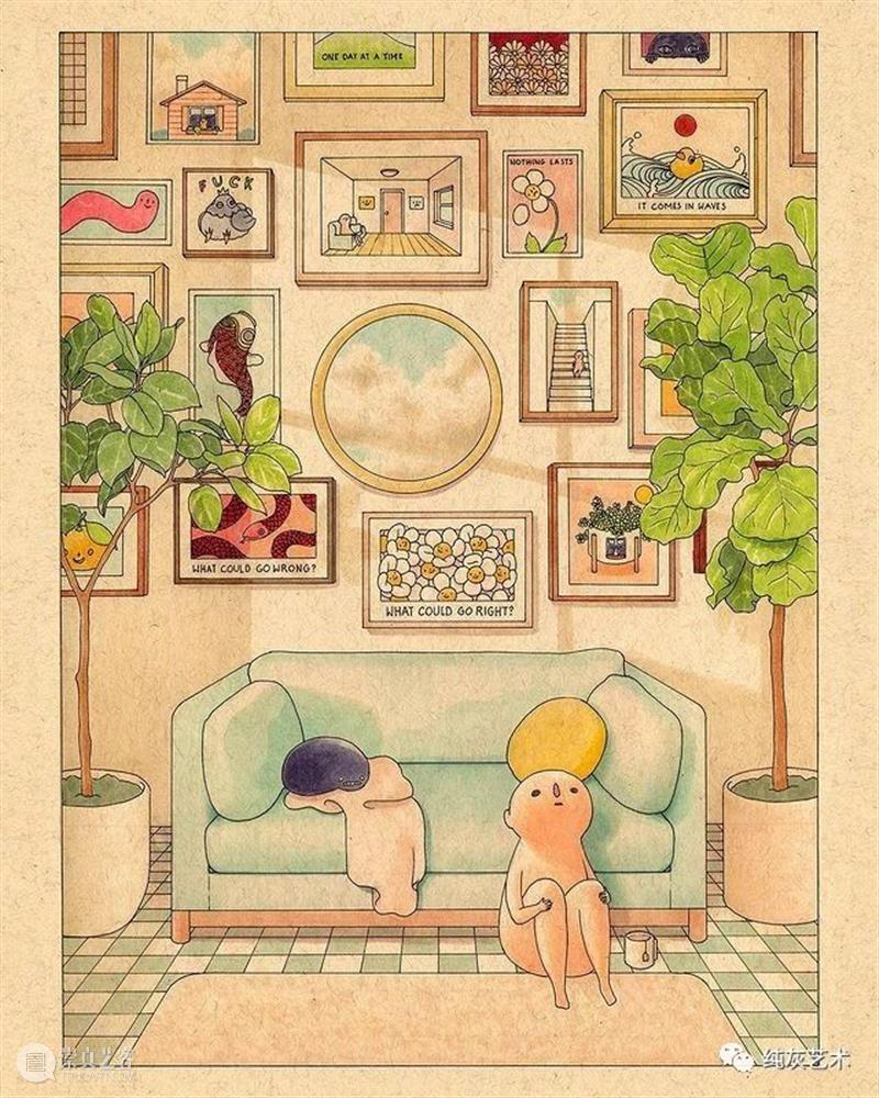 一个人也挺好 一个人 工业设计师 插画师 Felicia Chiao 系列 插画 孤独星人的怪诞世界 小人 人间 崇真艺客