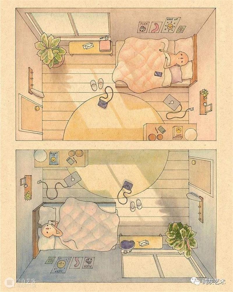 一个人也挺好 一个人 工业设计师 插画师 Felicia Chiao 系列 插画 孤独星人的怪诞世界 小人 人间 崇真艺客