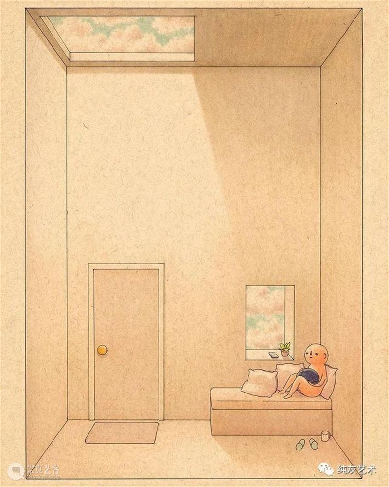 一个人也挺好 一个人 工业设计师 插画师 Felicia Chiao 系列 插画 孤独星人的怪诞世界 小人 人间 崇真艺客