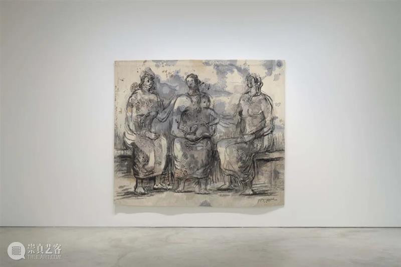 展览现场：亨利·摩尔「挂毯」 亨利·摩尔 挂毯 现场 Moore 作品 个展 豪瑟 沃斯 香港 画廊 崇真艺客