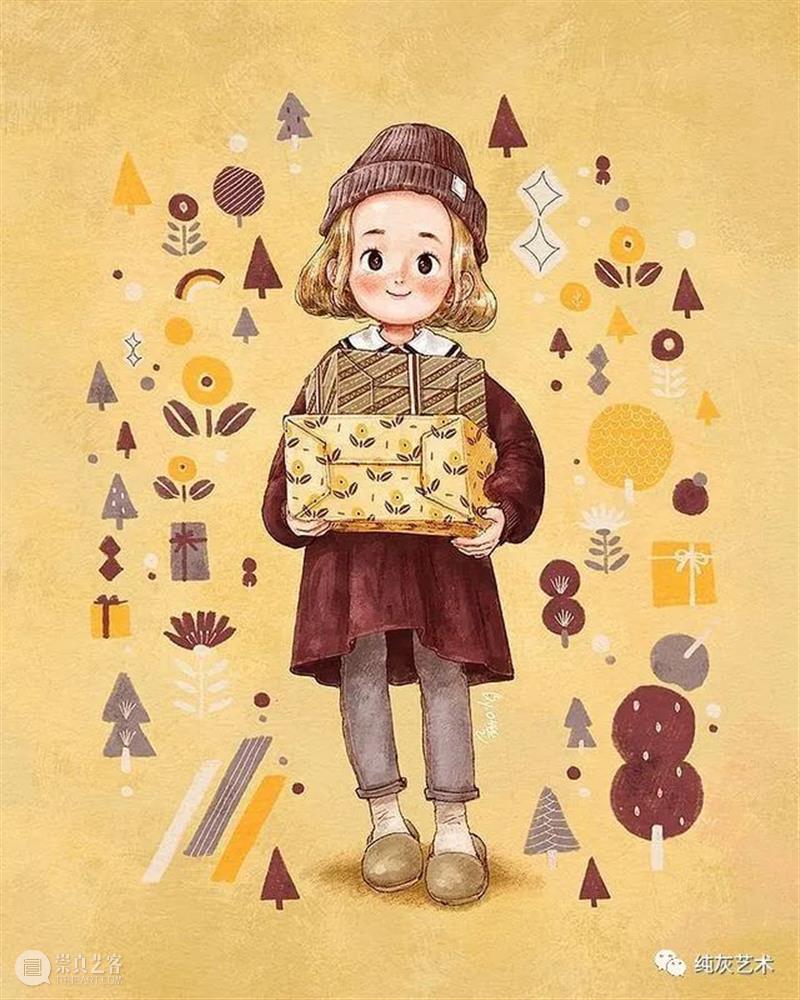 愿做画中的森系女孩 女孩 画中 森系 韩国 插画家 aeppol 森林 系列 生活 主人公 崇真艺客