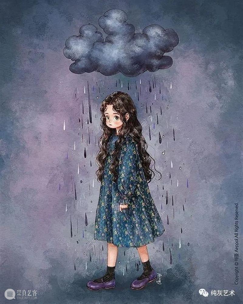 愿做画中的森系女孩 女孩 画中 森系 韩国 插画家 aeppol 森林 系列 生活 主人公 崇真艺客