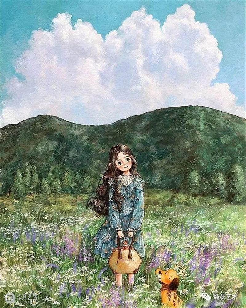 愿做画中的森系女孩 女孩 画中 森系 韩国 插画家 aeppol 森林 系列 生活 主人公 崇真艺客