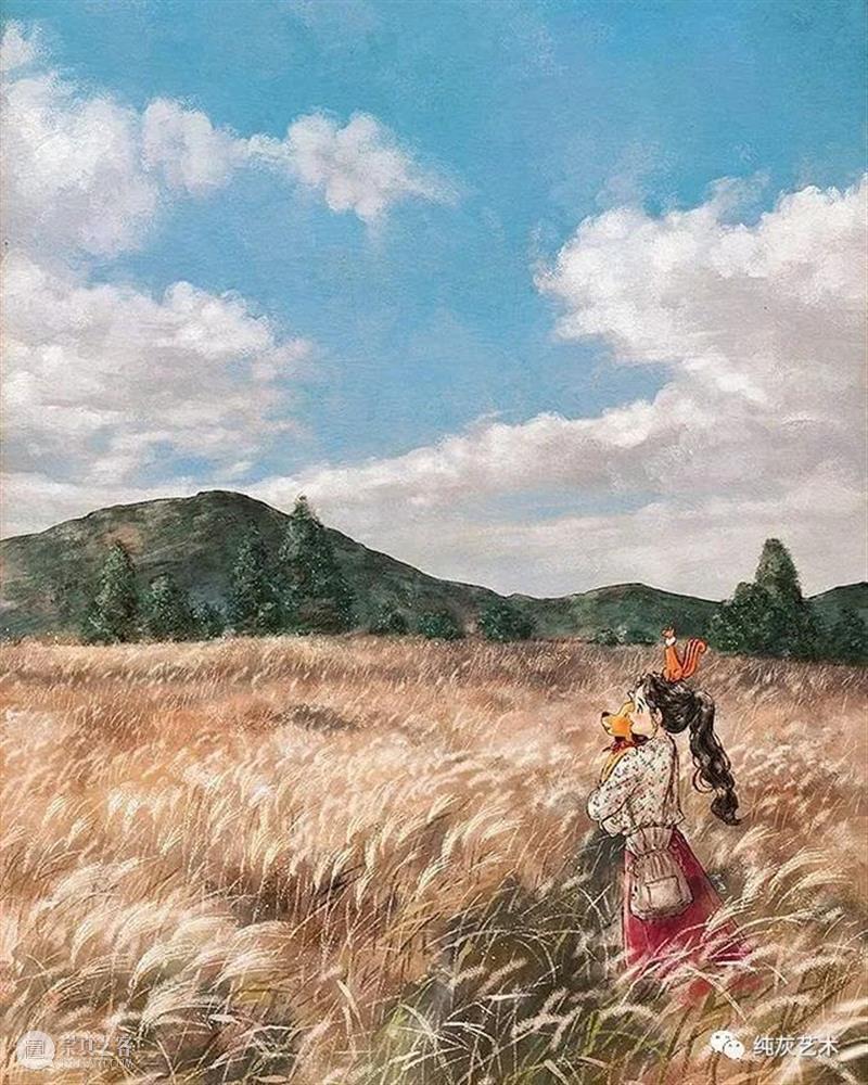 愿做画中的森系女孩 女孩 画中 森系 韩国 插画家 aeppol 森林 系列 生活 主人公 崇真艺客