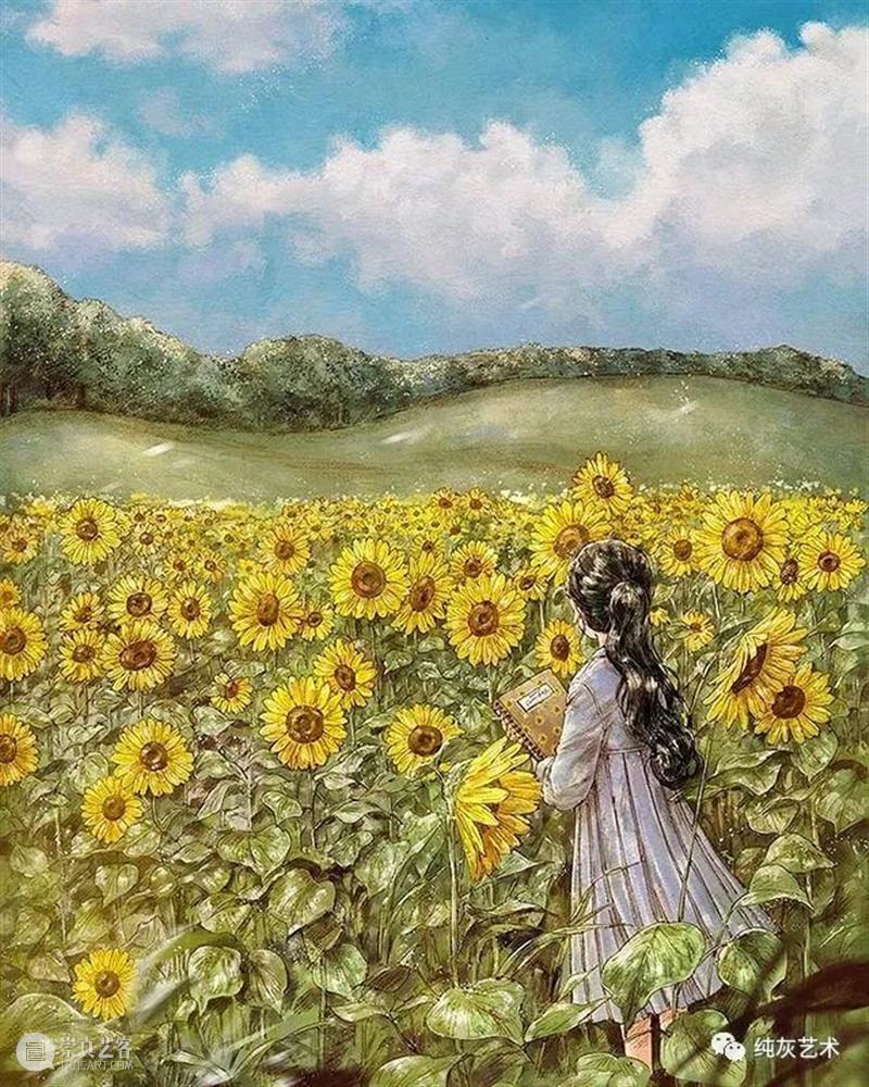 愿做画中的森系女孩 女孩 画中 森系 韩国 插画家 aeppol 森林 系列 生活 主人公 崇真艺客