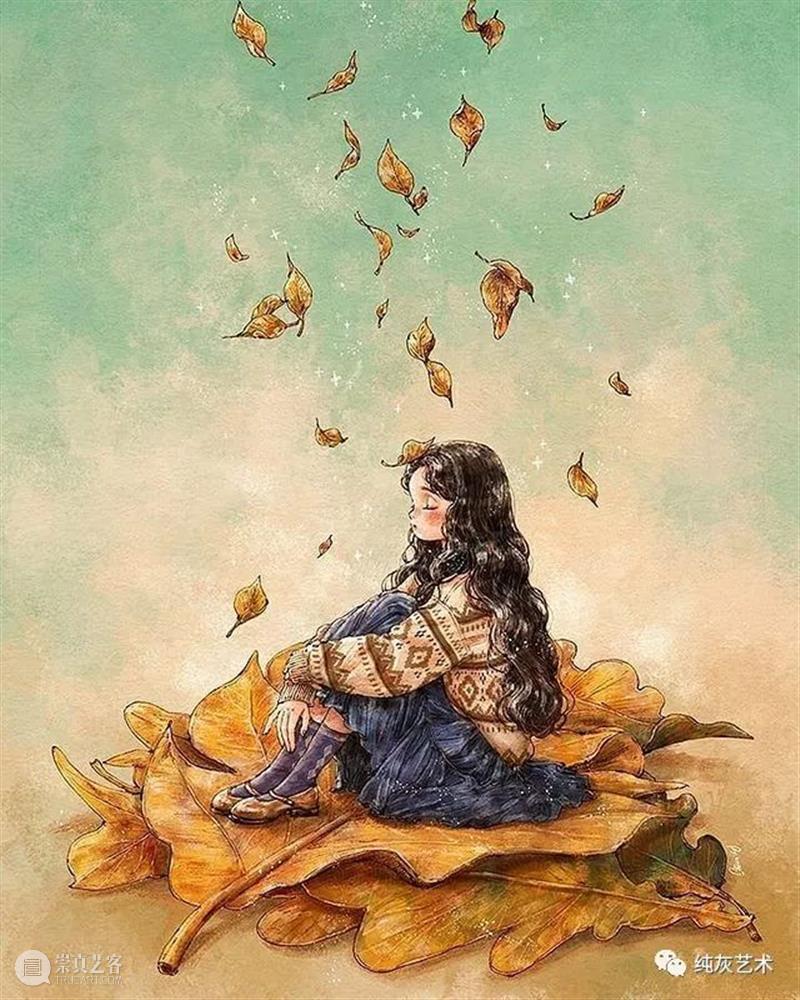 愿做画中的森系女孩 女孩 画中 森系 韩国 插画家 aeppol 森林 系列 生活 主人公 崇真艺客