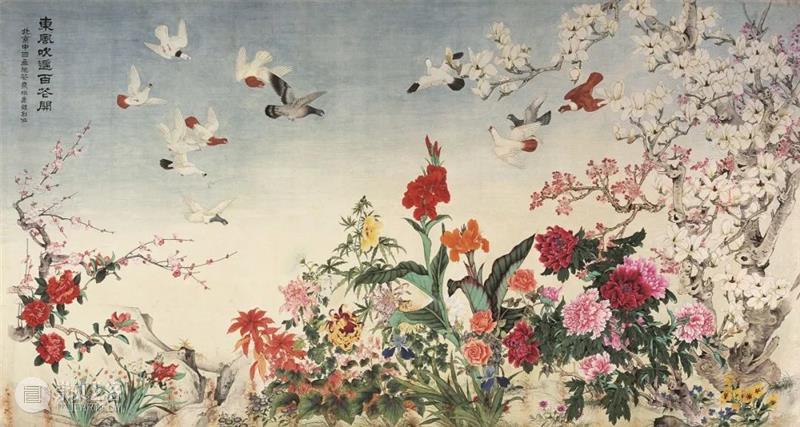 “百花齐放——北京画院创作与典藏精品展”于国庆节在中国国家博物馆开展 中国国家博物馆 北京画院 典藏 精品展 于国庆 中国美术家协会 北京市 文化 北京美术家协会 帷幕 崇真艺客
