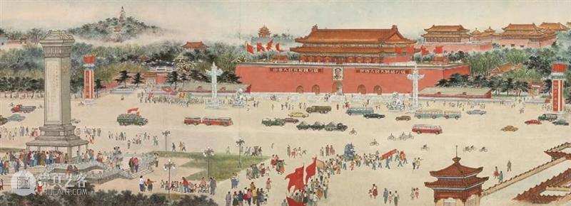 “百花齐放——北京画院创作与典藏精品展”于国庆节在中国国家博物馆开展 中国国家博物馆 北京画院 典藏 精品展 于国庆 中国美术家协会 北京市 文化 北京美术家协会 帷幕 崇真艺客