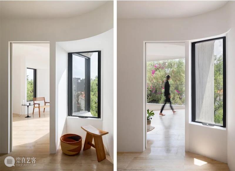 陷入混凝土的窗，‘孔洞’公寓 / YOUNG & AYATA + Michan Architecture Architecture 公寓 孔洞 混凝土 项目 墨西哥城 City 住宅 卧室 停车场 崇真艺客