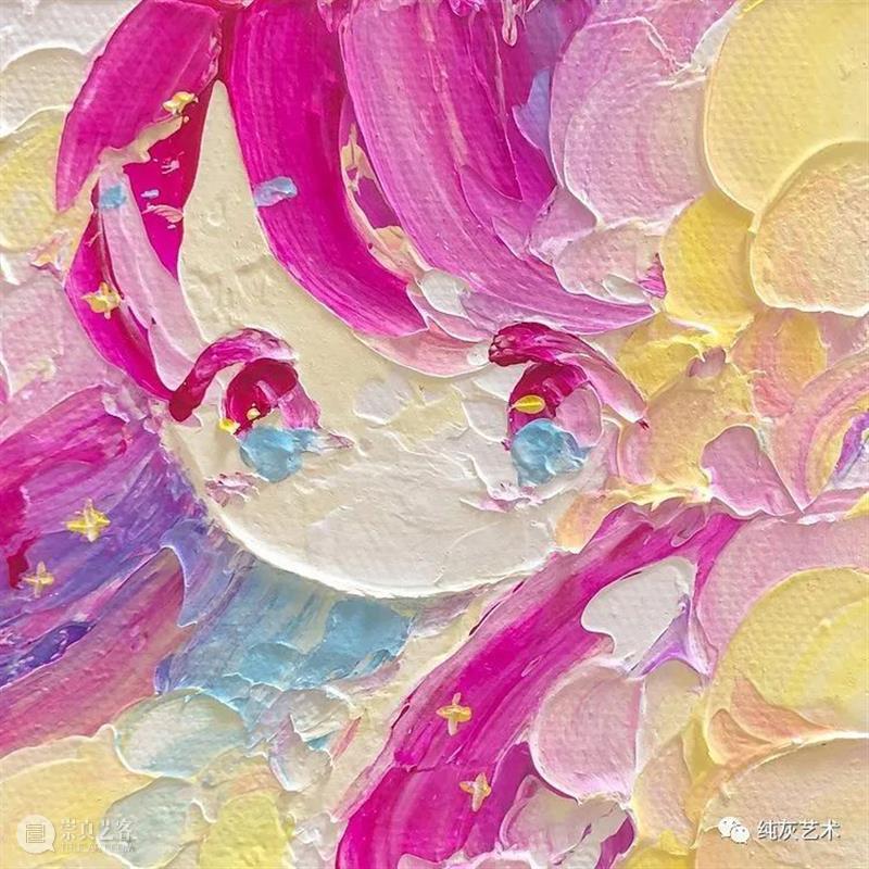卡哇伊女孩头像 头像 女孩 日本 画师 小田望楓 刮刀 丙烯 人物画 画面 色彩 崇真艺客
