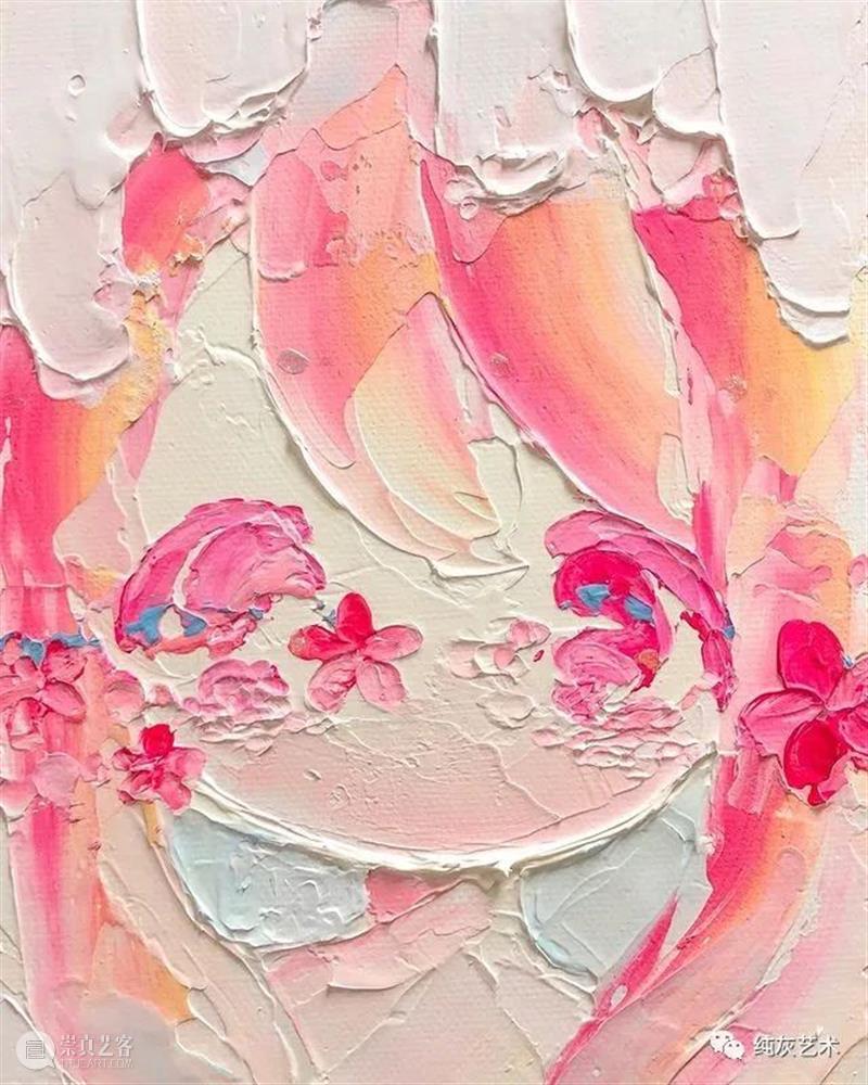 卡哇伊女孩头像 头像 女孩 日本 画师 小田望楓 刮刀 丙烯 人物画 画面 色彩 崇真艺客