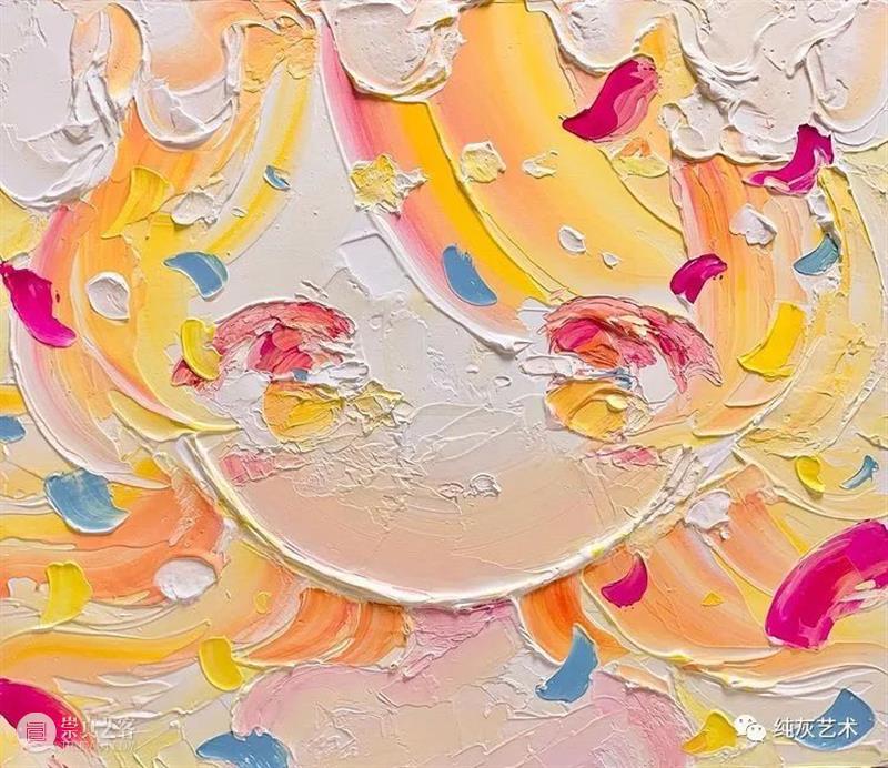 卡哇伊女孩头像 头像 女孩 日本 画师 小田望楓 刮刀 丙烯 人物画 画面 色彩 崇真艺客