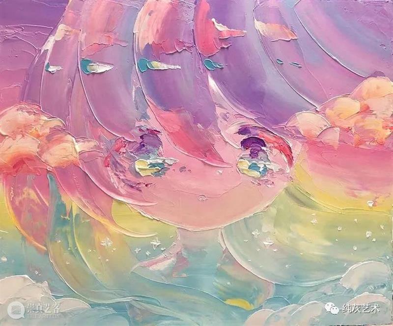 卡哇伊女孩头像 头像 女孩 日本 画师 小田望楓 刮刀 丙烯 人物画 画面 色彩 崇真艺客