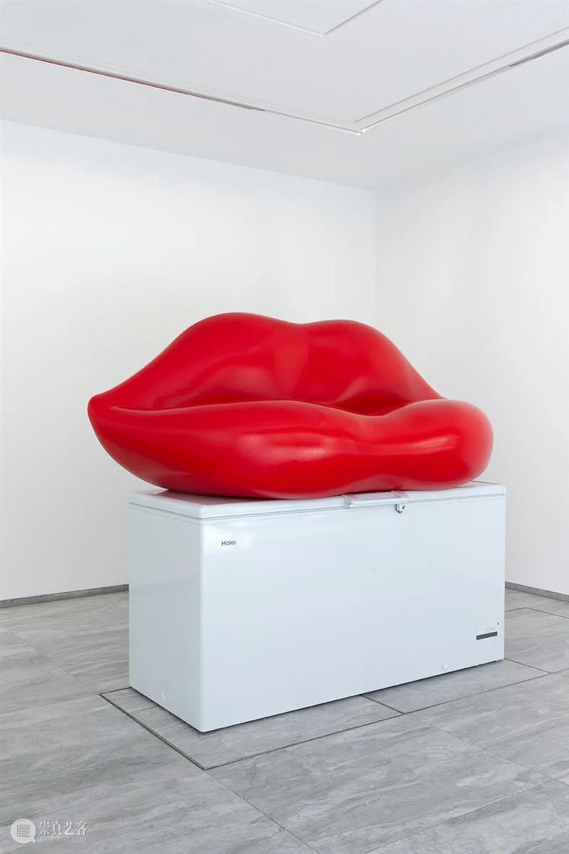 画廊展出｜贝唐 · 拉维耶标志性的叠加物品系列之“嘴唇/海尔，2005” 贝唐 拉维耶 嘴唇 海尔 画廊 物品 系列 标志性 现场 卡迈勒 崇真艺客
