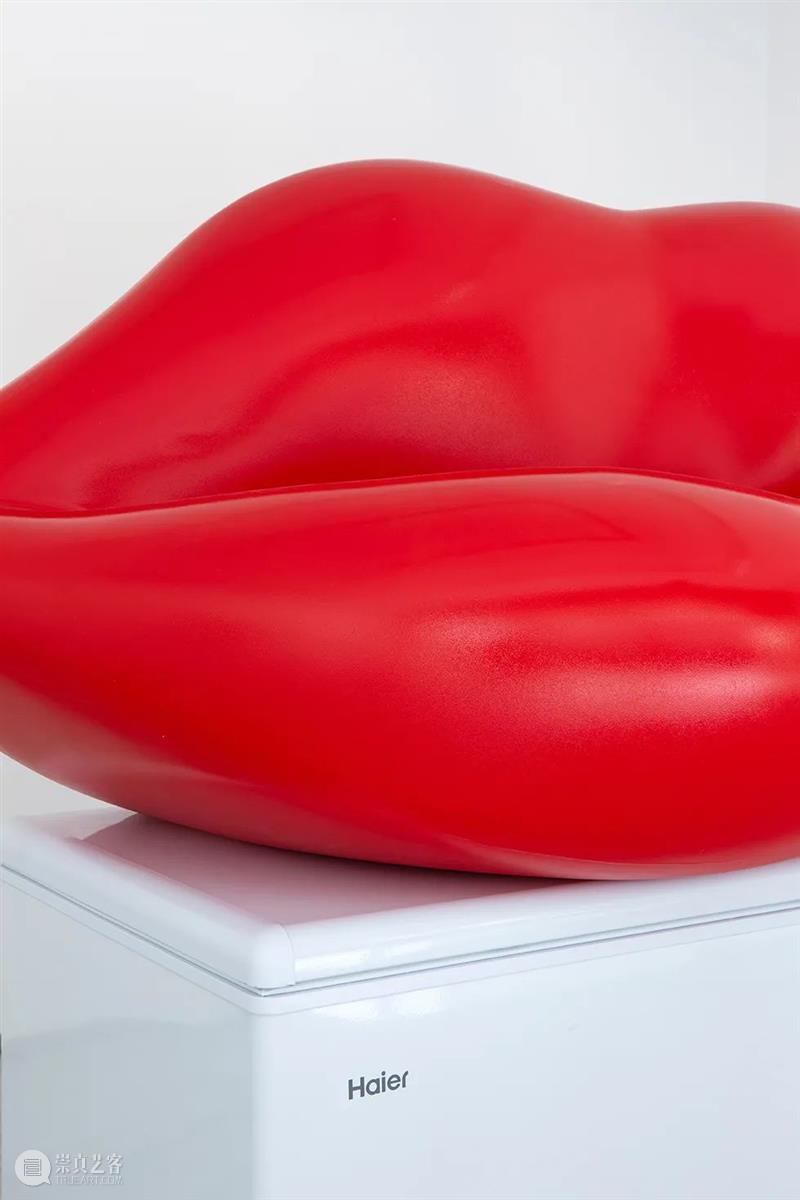 画廊展出｜贝唐 · 拉维耶标志性的叠加物品系列之“嘴唇/海尔，2005” 贝唐 拉维耶 嘴唇 海尔 画廊 物品 系列 标志性 现场 卡迈勒 崇真艺客