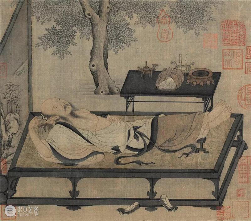 欣赏宋画 ，得用放大镜 放大镜 上方 青铜器 账号 人与人 缘份 缘分 韵味 名片 茶友 崇真艺客