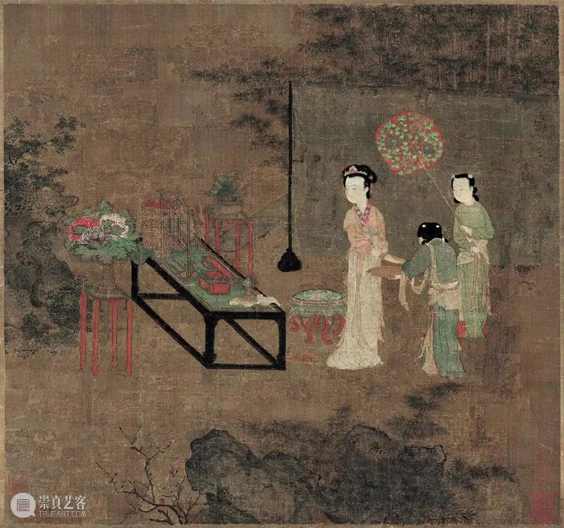欣赏宋画 ，得用放大镜 放大镜 上方 青铜器 账号 人与人 缘份 缘分 韵味 名片 茶友 崇真艺客