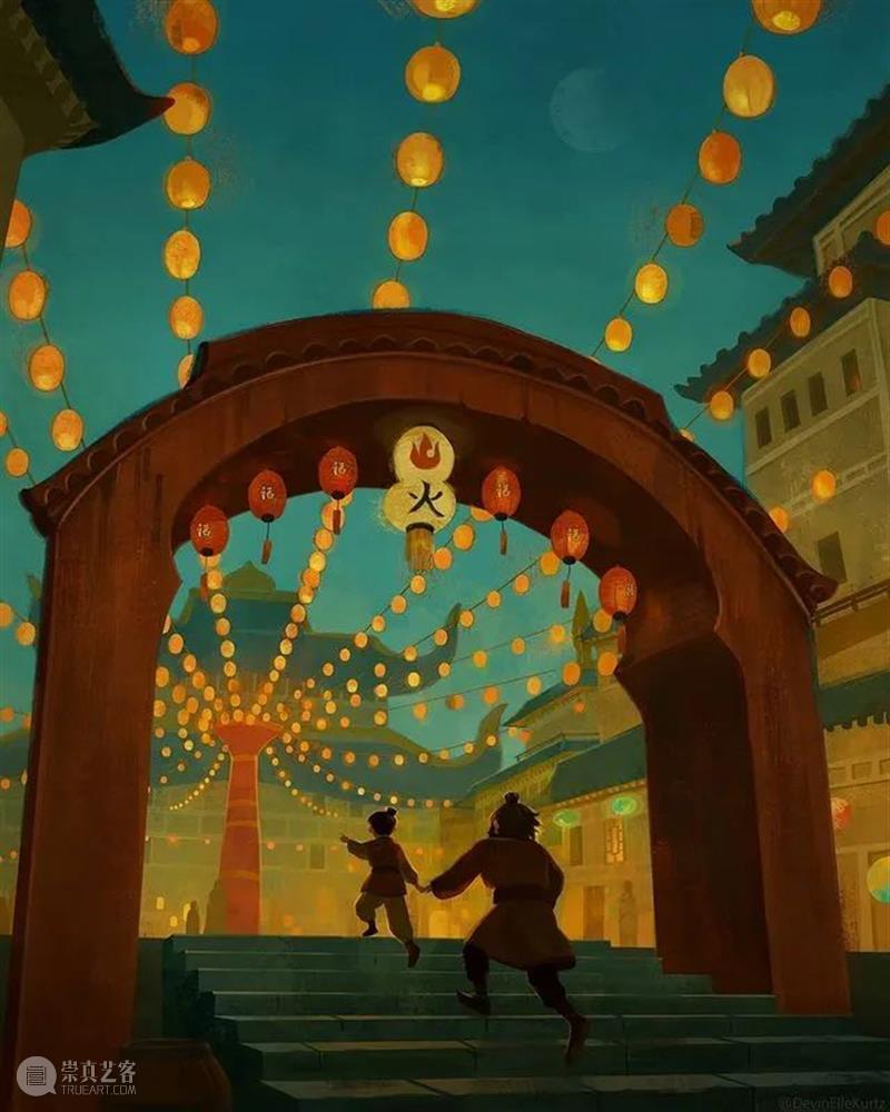 梦幻光亮的世界里  纯灰艺术 世界 数字 插画家 视觉 艺术家 背景 画家 Devin Elle Kurtz 崇真艺客