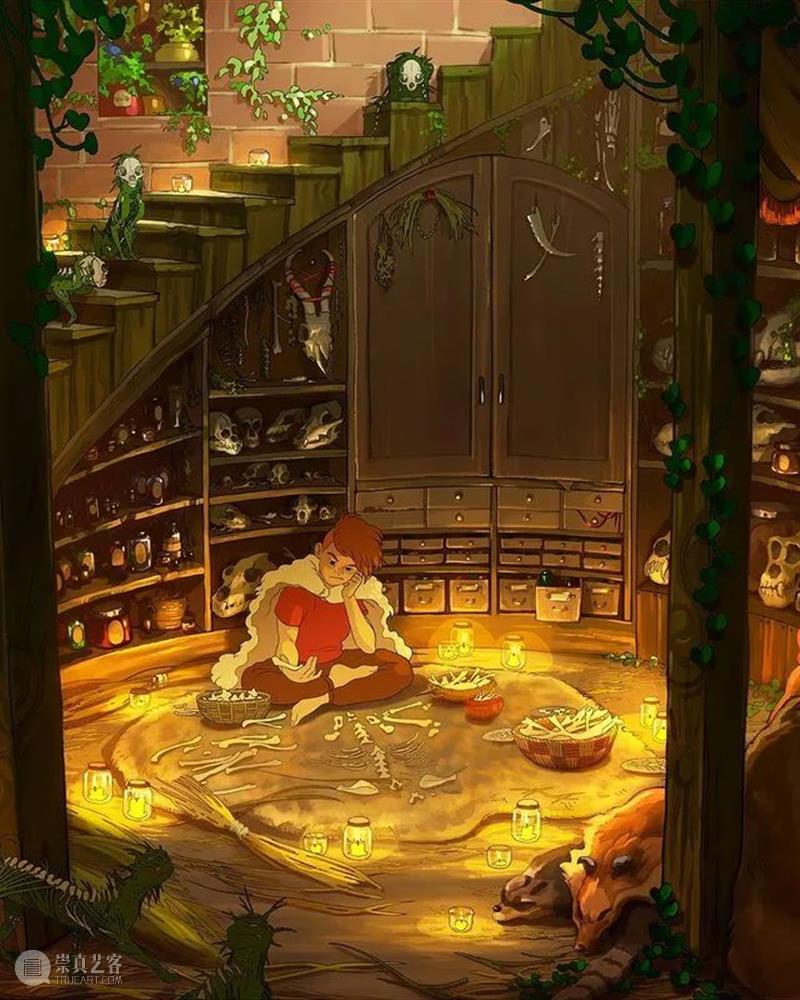 梦幻光亮的世界里  纯灰艺术 世界 数字 插画家 视觉 艺术家 背景 画家 Devin Elle Kurtz 崇真艺客