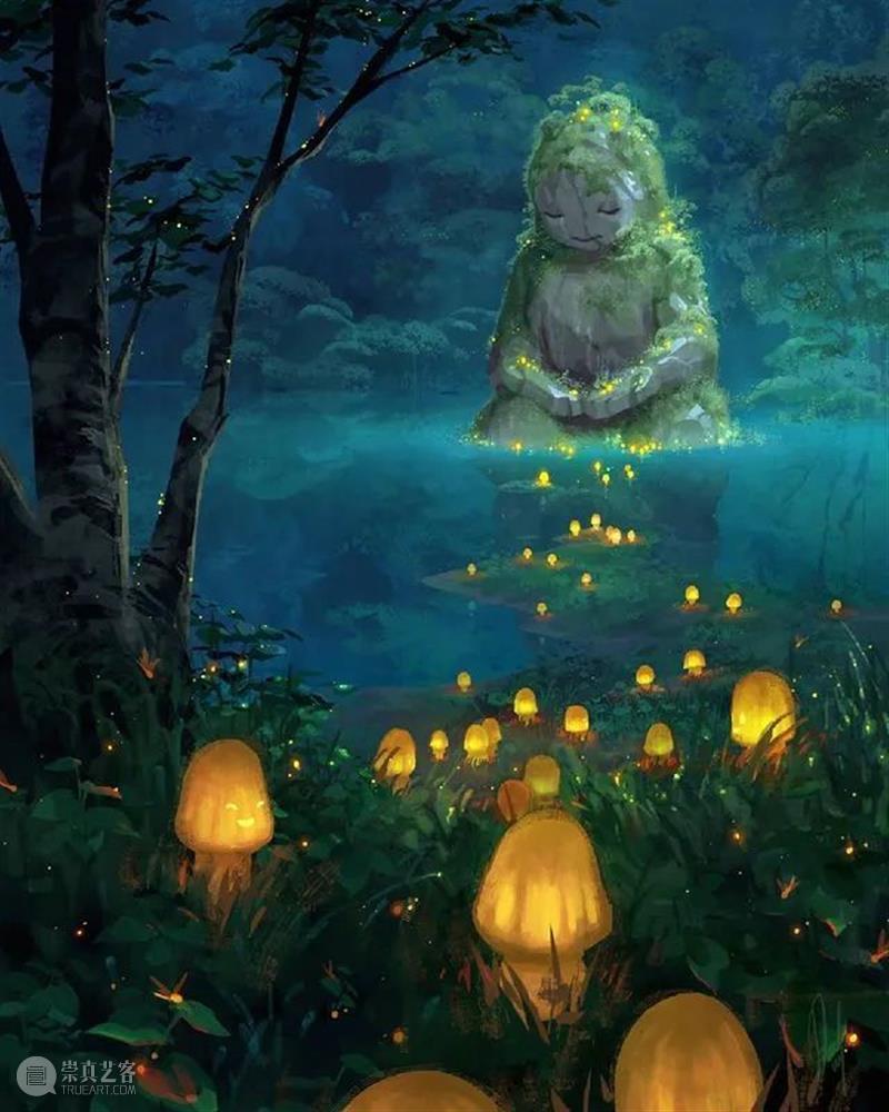梦幻光亮的世界里  纯灰艺术 世界 数字 插画家 视觉 艺术家 背景 画家 Devin Elle Kurtz 崇真艺客
