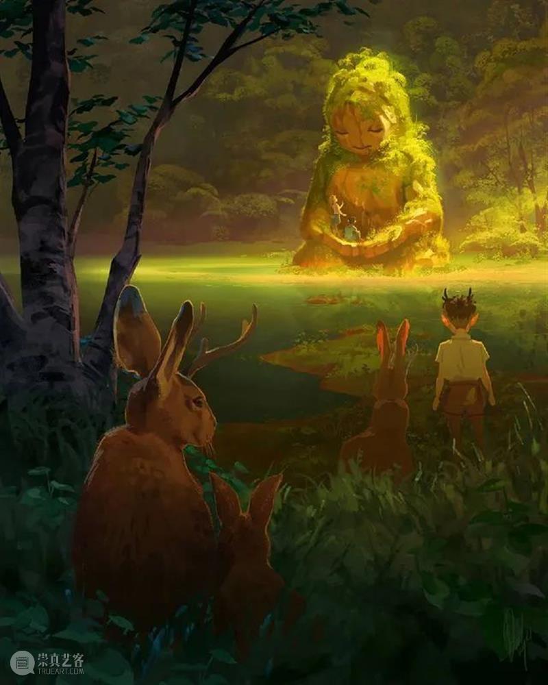 梦幻光亮的世界里  纯灰艺术 世界 数字 插画家 视觉 艺术家 背景 画家 Devin Elle Kurtz 崇真艺客