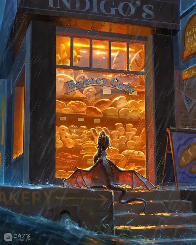 梦幻光亮的世界里  纯灰艺术 世界 数字 插画家 视觉 艺术家 背景 画家 Devin Elle Kurtz 崇真艺客