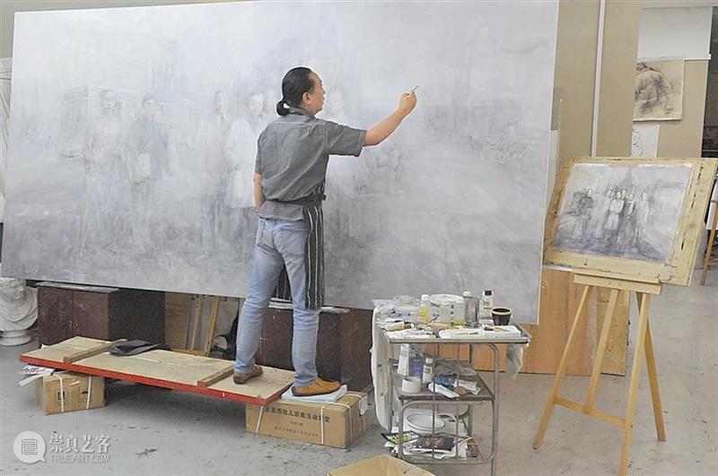 【光辉历程 百年圆梦】王长寿：用当代绘画风格展现历史题材  大连美术馆 历程 历史 题材 王长寿 风格 编者按 圆梦 大连市 中国共产党 美术 崇真艺客