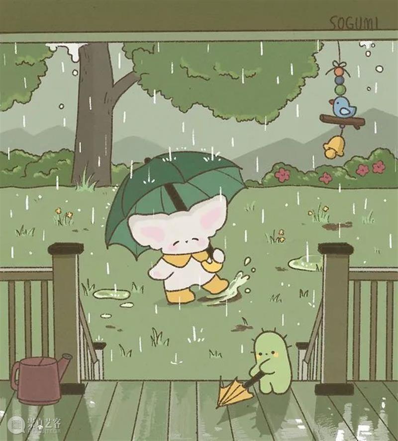 假期快乐生活图鉴  纯灰艺术 假期 图鉴 韩国 画师 gum 笔下 生活 气息 插画 治愈感 崇真艺客