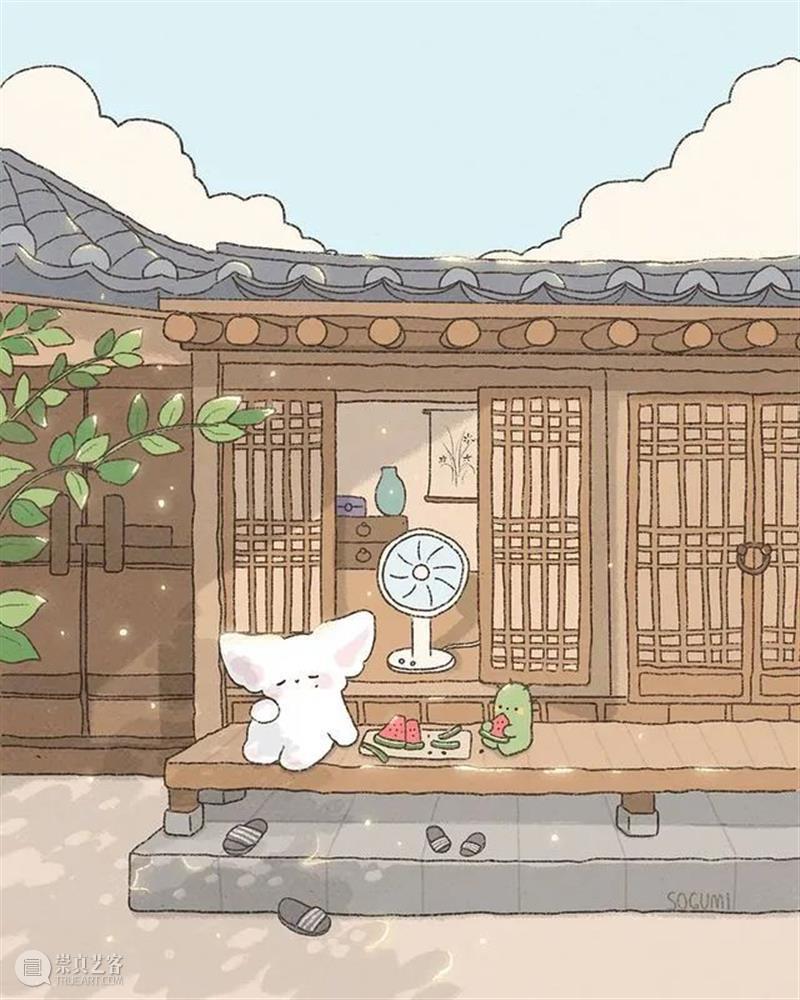 假期快乐生活图鉴  纯灰艺术 假期 图鉴 韩国 画师 gum 笔下 生活 气息 插画 治愈感 崇真艺客