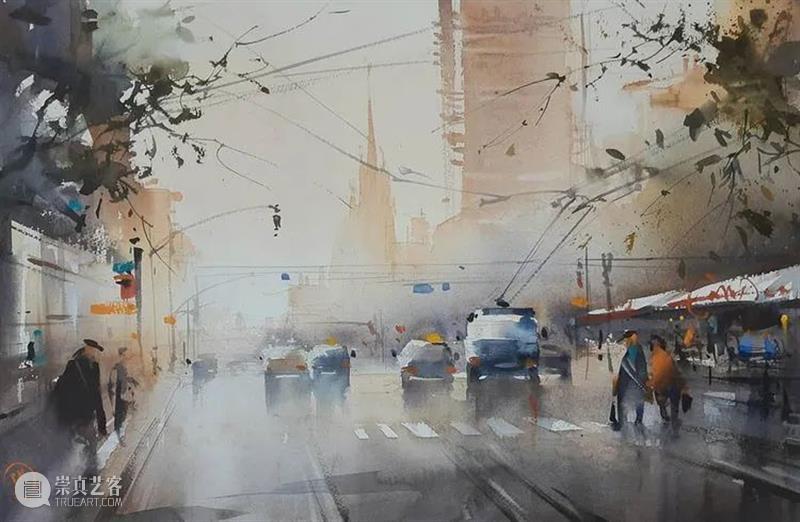 走过的路都是风景 走过的路 风景 俄罗斯 水彩 画家 水彩画 世界 各地 许多美景 作品 崇真艺客