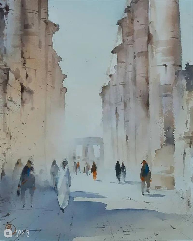 走过的路都是风景 走过的路 风景 俄罗斯 水彩 画家 水彩画 世界 各地 许多美景 作品 崇真艺客