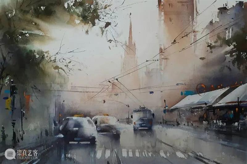 走过的路都是风景 走过的路 风景 俄罗斯 水彩 画家 水彩画 世界 各地 许多美景 作品 崇真艺客