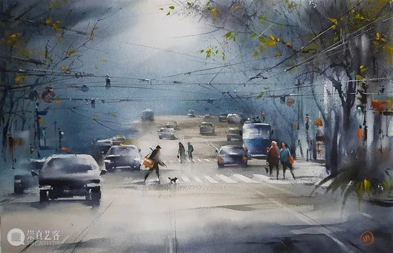 走过的路都是风景 走过的路 风景 俄罗斯 水彩 画家 水彩画 世界 各地 许多美景 作品 崇真艺客