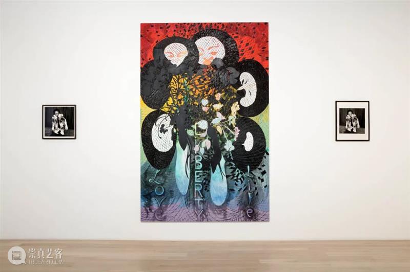 今日生日 ｜ 克里斯·奥菲利（Chris Ofili） Ofili 克里斯·奥菲利 生日 克里斯 上图 奥菲利 拉萨路 麻布 油彩 炭笔 崇真艺客