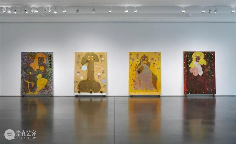 今日生日 ｜ 克里斯·奥菲利（Chris Ofili） Ofili 克里斯·奥菲利 生日 克里斯 上图 奥菲利 拉萨路 麻布 油彩 炭笔 崇真艺客