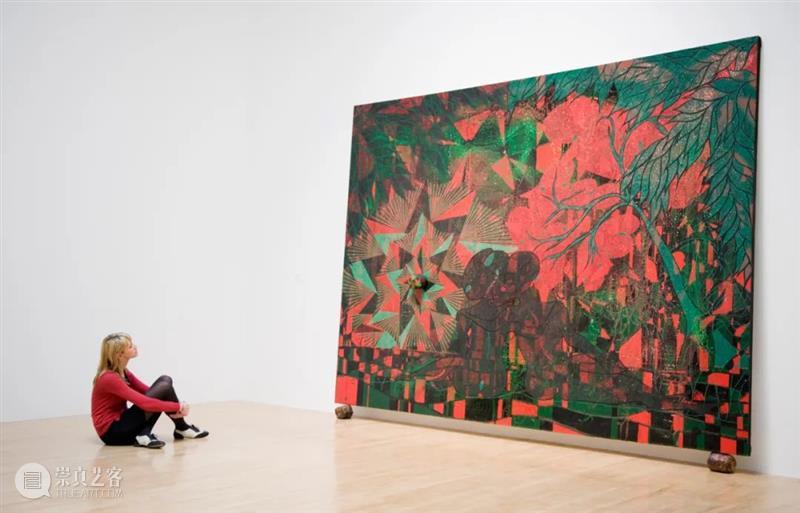 今日生日 ｜ 克里斯·奥菲利（Chris Ofili） Ofili 克里斯·奥菲利 生日 克里斯 上图 奥菲利 拉萨路 麻布 油彩 炭笔 崇真艺客
