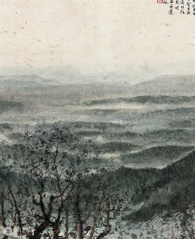 赏读：1955万元成交傅抱石《白山林海》 傅抱石 白山林海 上方 青铜器 账号 人与人 缘份 缘分 韵味 名片 崇真艺客