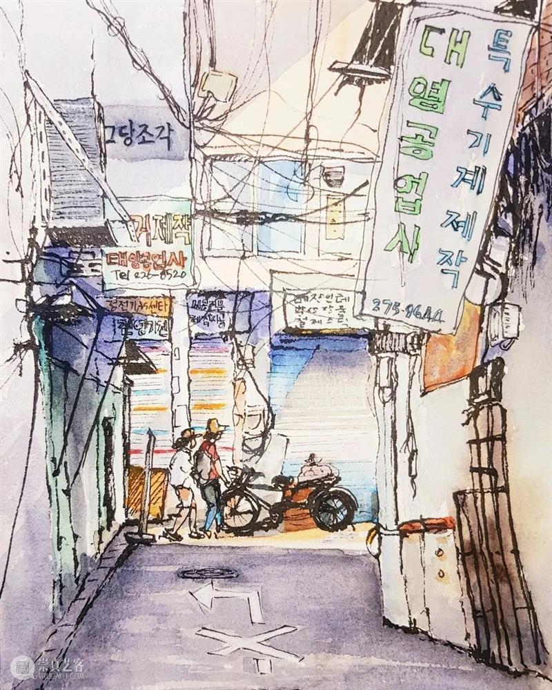 生活气息很重的水彩，虽然简单，但是非常有味道，爱了 ~ 生活 气息 水彩 味道 END 崇真艺客