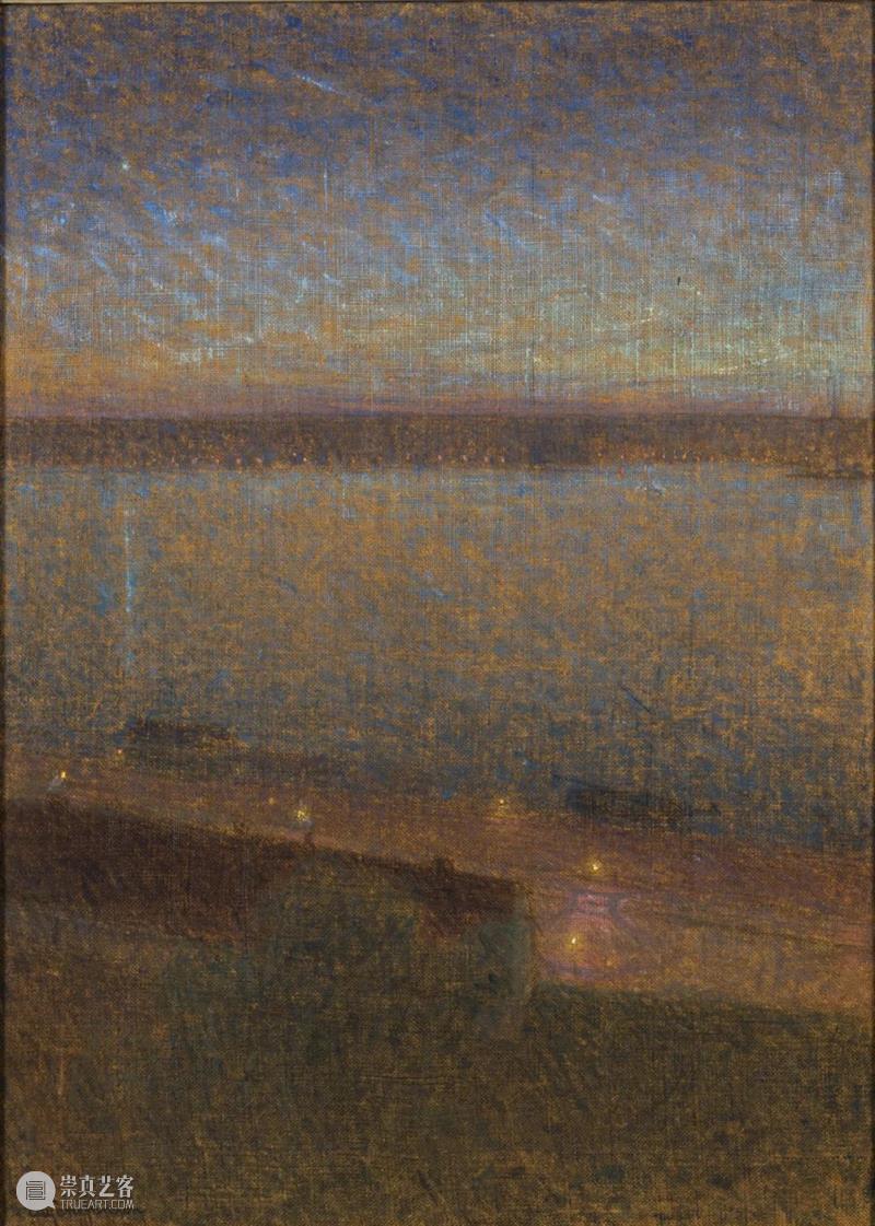 夜的旋律 旋律 瑞典 画家 Eugène Jansson 夜间 土地 蓝色 城市 景观 崇真艺客