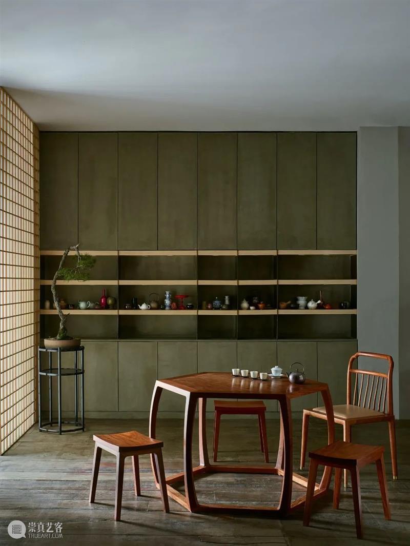 饮茶处，居心之所丨璞素茶事家具美学 美学 家具 璞素茶事 茶室 美好生活 注脚 生活 部分 四方 好友 崇真艺客